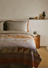Nila Hand Woven Patchwork Quilt | Apricot/Multi